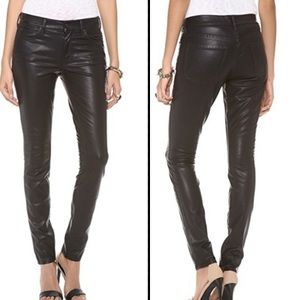 SOLD: MOTHER Muse Ankle Skinny faux leather pants